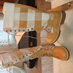 ****SOLD****Timberland Patchwork Tall boots***SOLD****